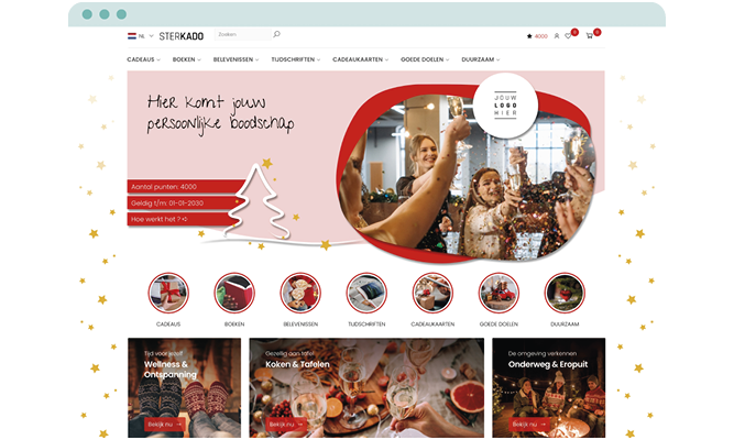 Eindejaarsgeschenk Personeel Keuze Kado webshop - eindejaarsgeschenk personeel