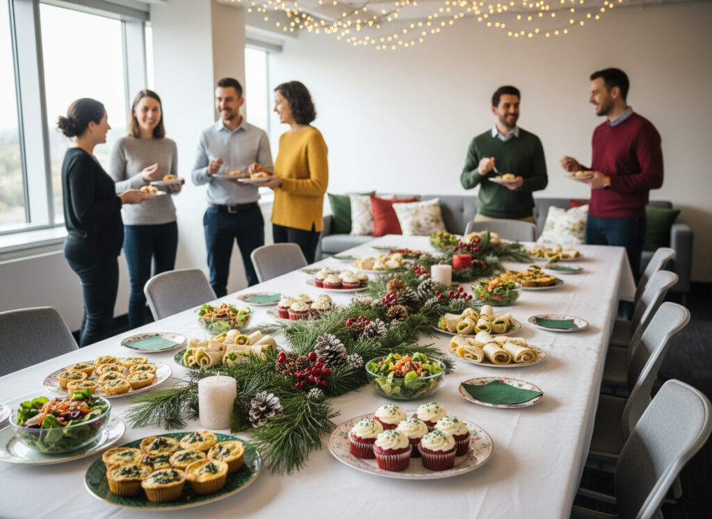 Kerstlunch op kantoor